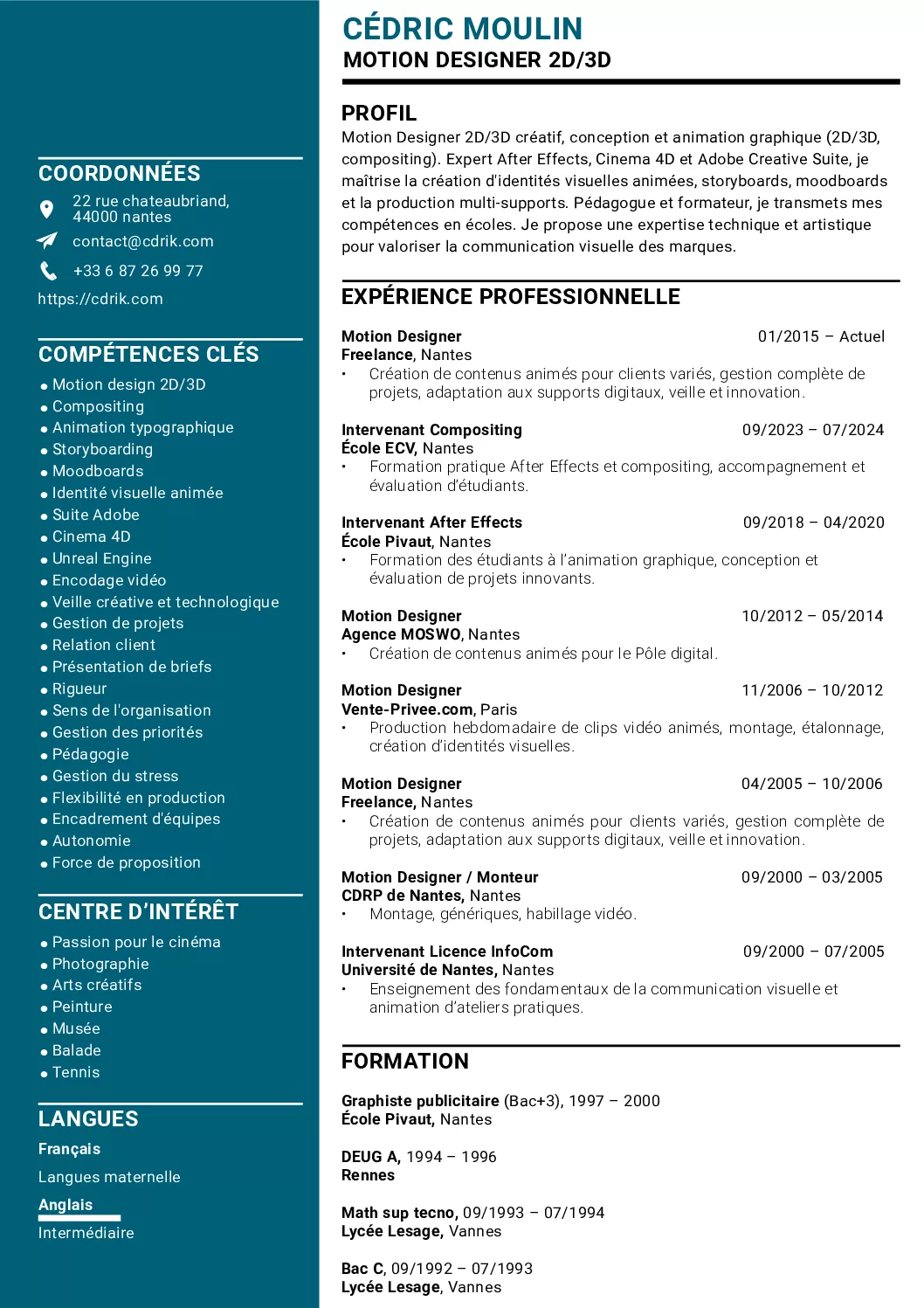 cv Motion